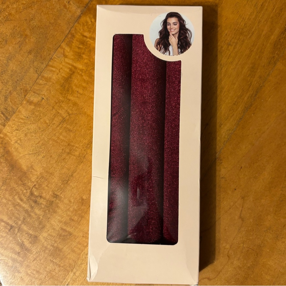 Elegant Burgundy Heatless Hair Curler